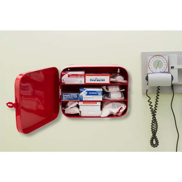 Mind Reader 1-Piece First Aid Kit Box Medical Supply Organizer Wall  Mountable in Red 1AIDWMNT-RED - The Home Depot