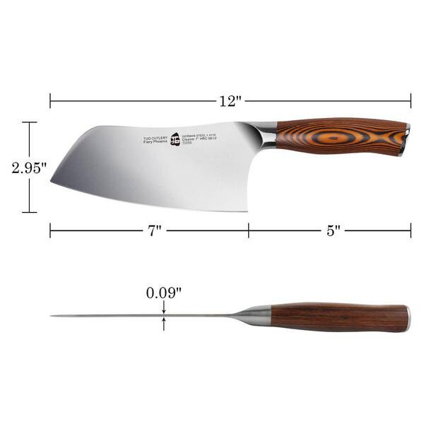Aoibox 7 in. Stainless Steel Blade Heavy Duty Chinese