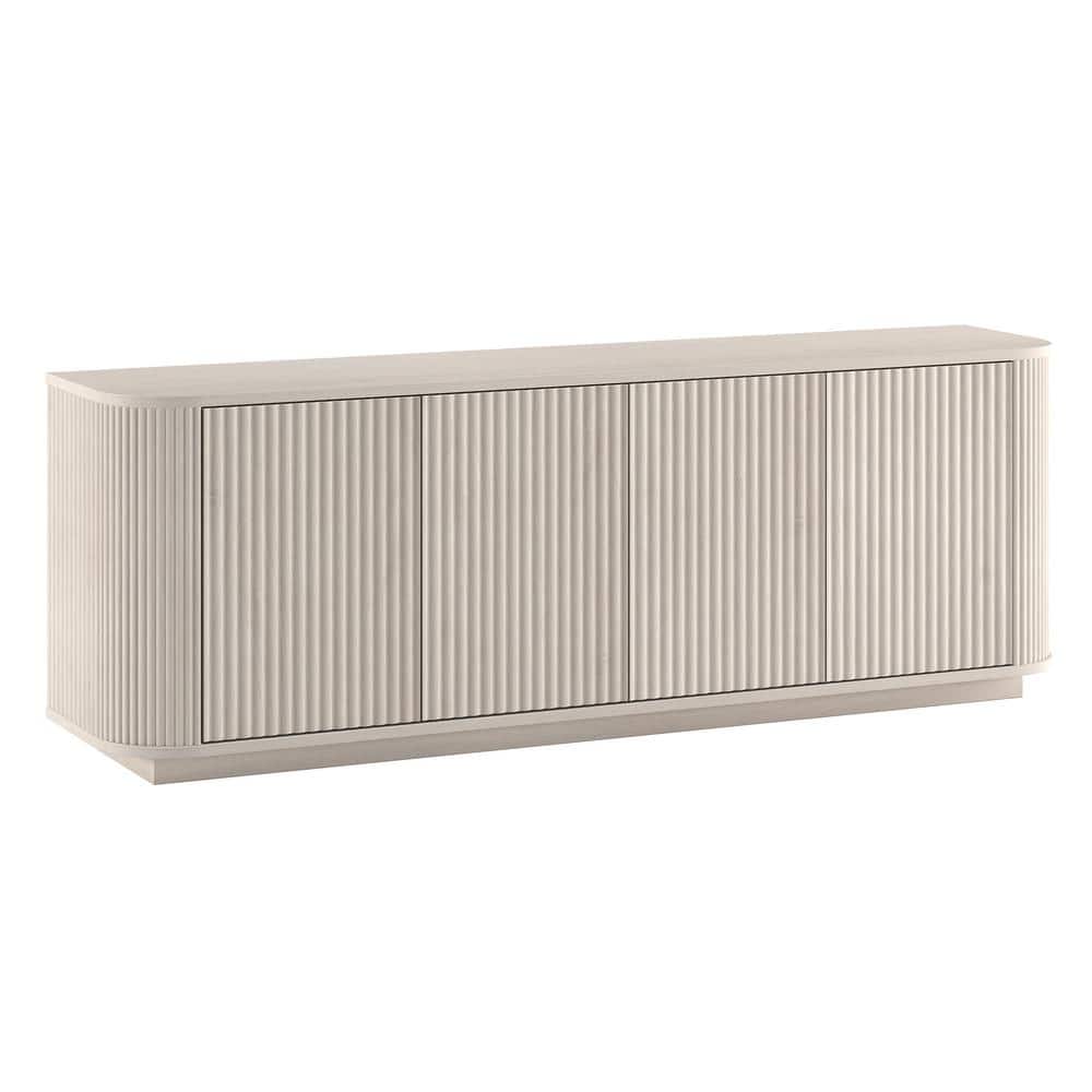 Canton 68 in. Alder White TV Stand Fits TV's up to 75 in.
