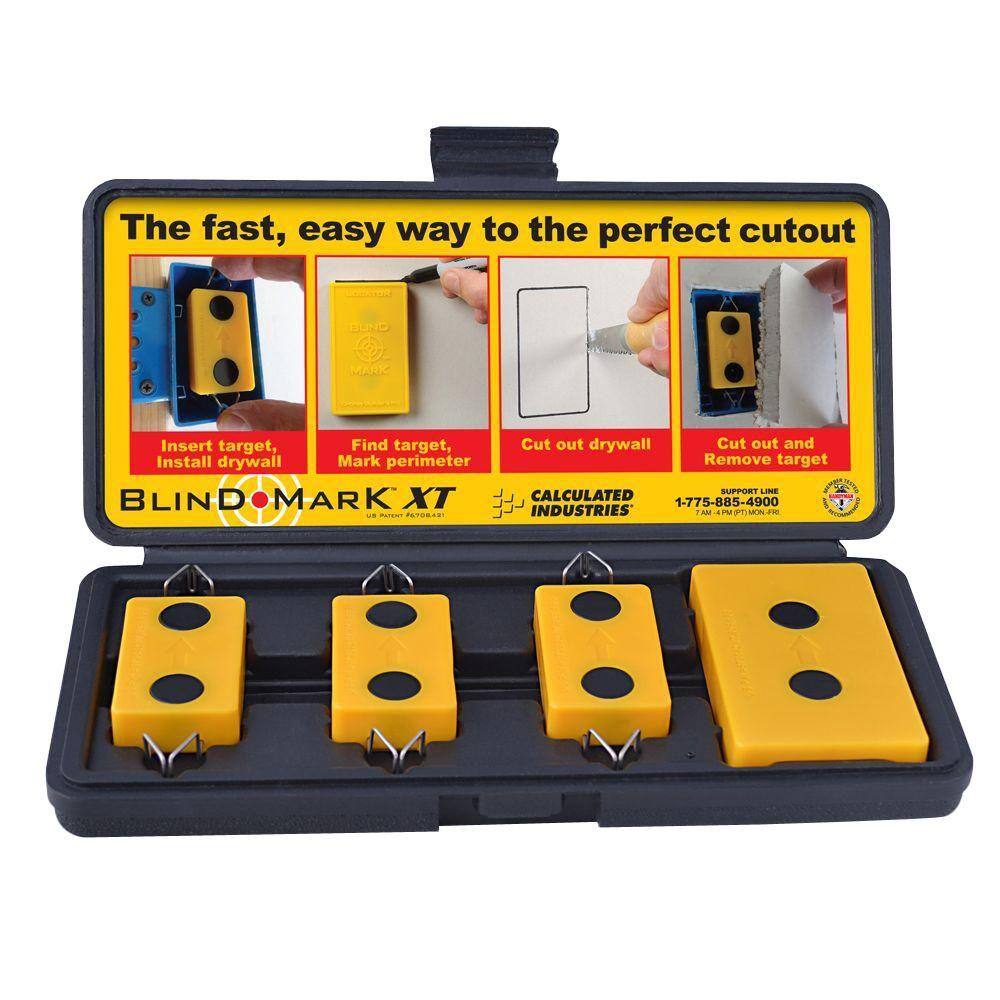 4-pieces Details about   blind mark drywall electrical box locating tool kit