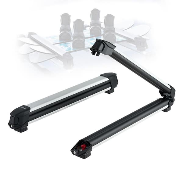 VEVOR Ski and Snowboard Roof Rack Carryup to 6 Pairs of Skis or 4