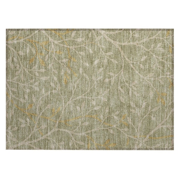 Chantille Machine Washable Indoor/Outdoor Abstract ACN3024 Sage 2 ft. x 3 ft. Accent Rug