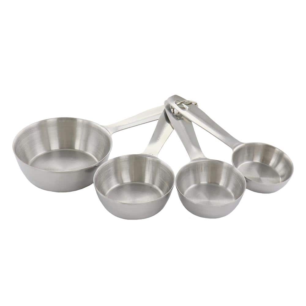 MAYFAIR Silver Stainless Steel Measuring Cup & Spoon Set Set of 9