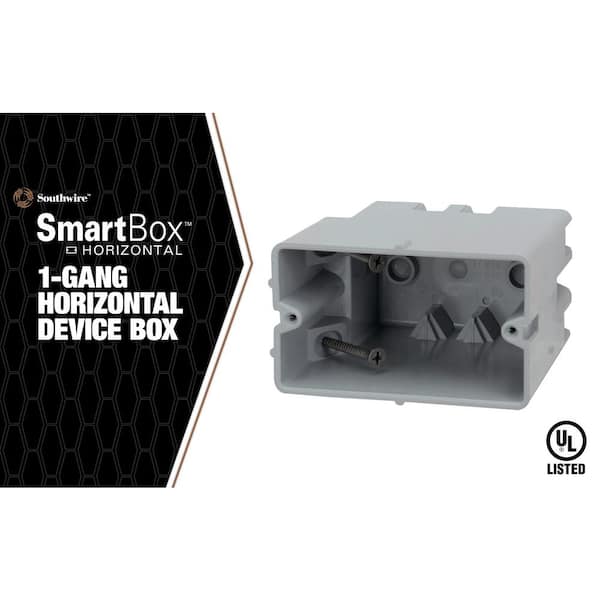 Southwire Smart Box 1-Gang Horizontal Adjustable Depth Device Box MSBHZ -  The Home Depot