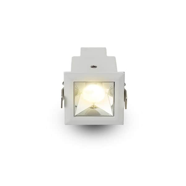 Rubik 1.75 in. 3000K 100-277V New Construction ETL Certified IC Rated LED Recessed Trim Downlight White Remote Driver