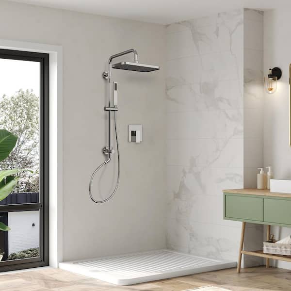 VERNAL ESSENTIAL SHOWER MOIST 200ml×2 EVERSTEIN 5-Spray Rectangle High Pressure Wall Mount Dual Fixed
