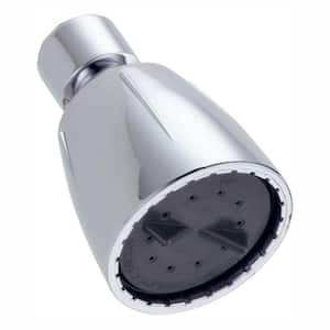 1-Spray Patterns 1.75 GPM 2 in. Wall Mount Fixed Shower Head in Chrome