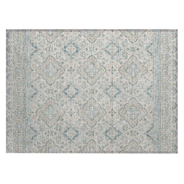 Chantille Machine Washable Indoor/Outdoor Abstract ACN3104 Linen 3 ft. x 4 ft. Area Rug