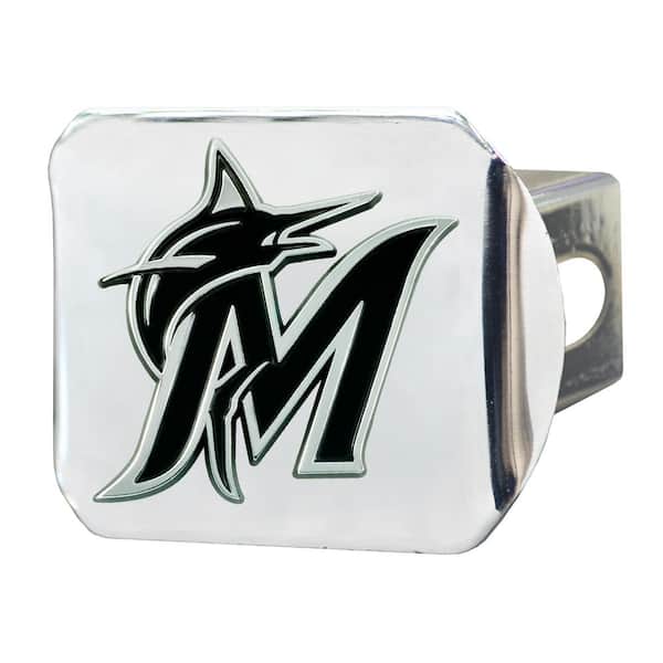 FANMATS Miami Marlins MLB Chrome Emblem Metal Emblem at