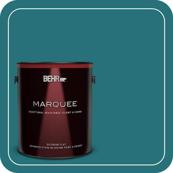 BEHR MARQUEE 1 gal. #520D-7 Mosaic Tile Flat Exterior Paint & Primer