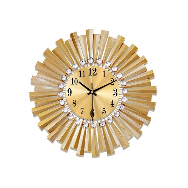 Unbranded FLEB Large Wall Clocks for Living Room Decor Modern Silent Wall Clock Gold