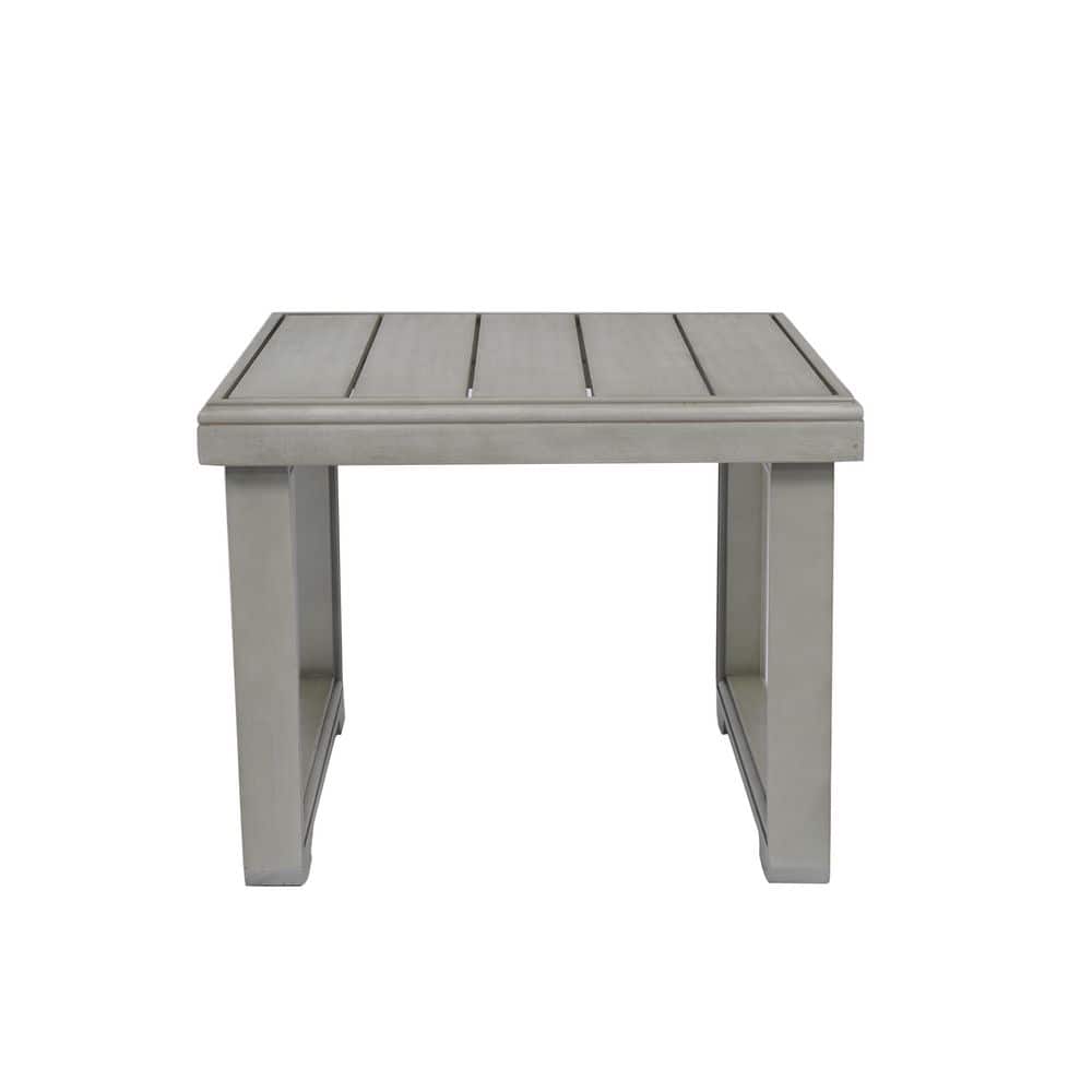 Westchester Outdoor Patio Side Table, Acacia Wood, Light Gray price history on PriceWatchPro
