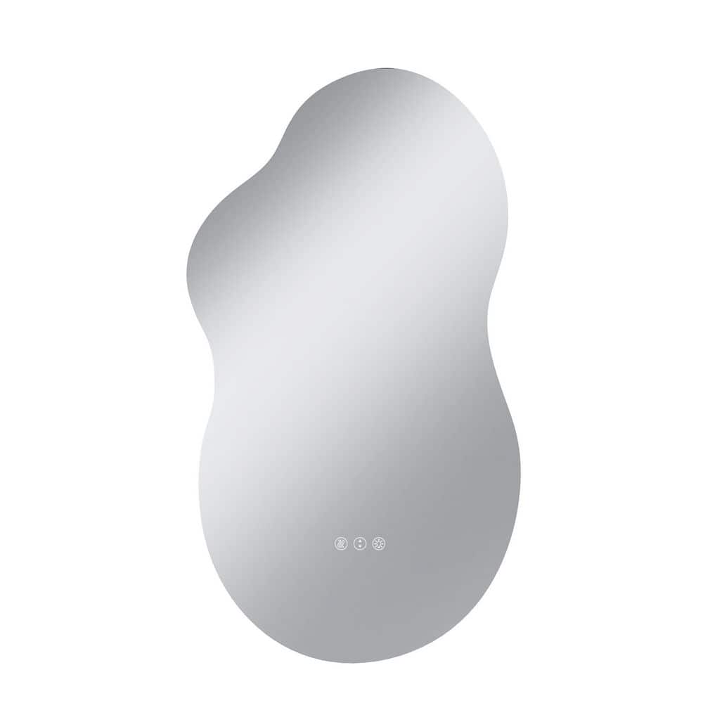20 in. W x 36 in. H Irregular Frameless Anti-Fog LED Light Wall Bathroom Vanity Mirror in Bright White price history on PriceWatchPro