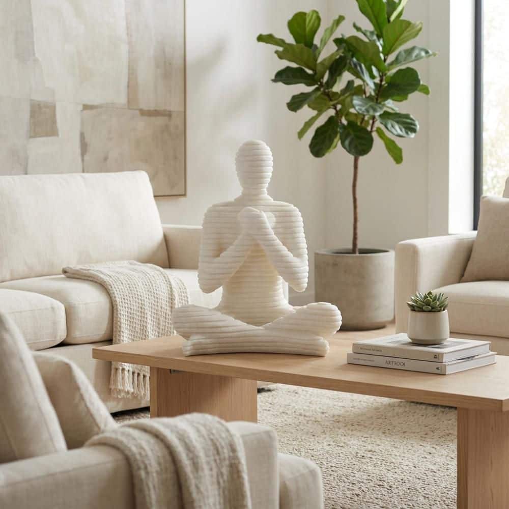 White 20 in. x 25 in. Human Figure Resin Sculpture price history on PriceWatchPro