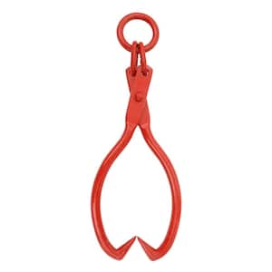 25 in. Skidding Tongs - O-Ring Connects to 3/8 in. Chain for Dragging, Pulling and Lifting Logs, Timber, Brush and Trees