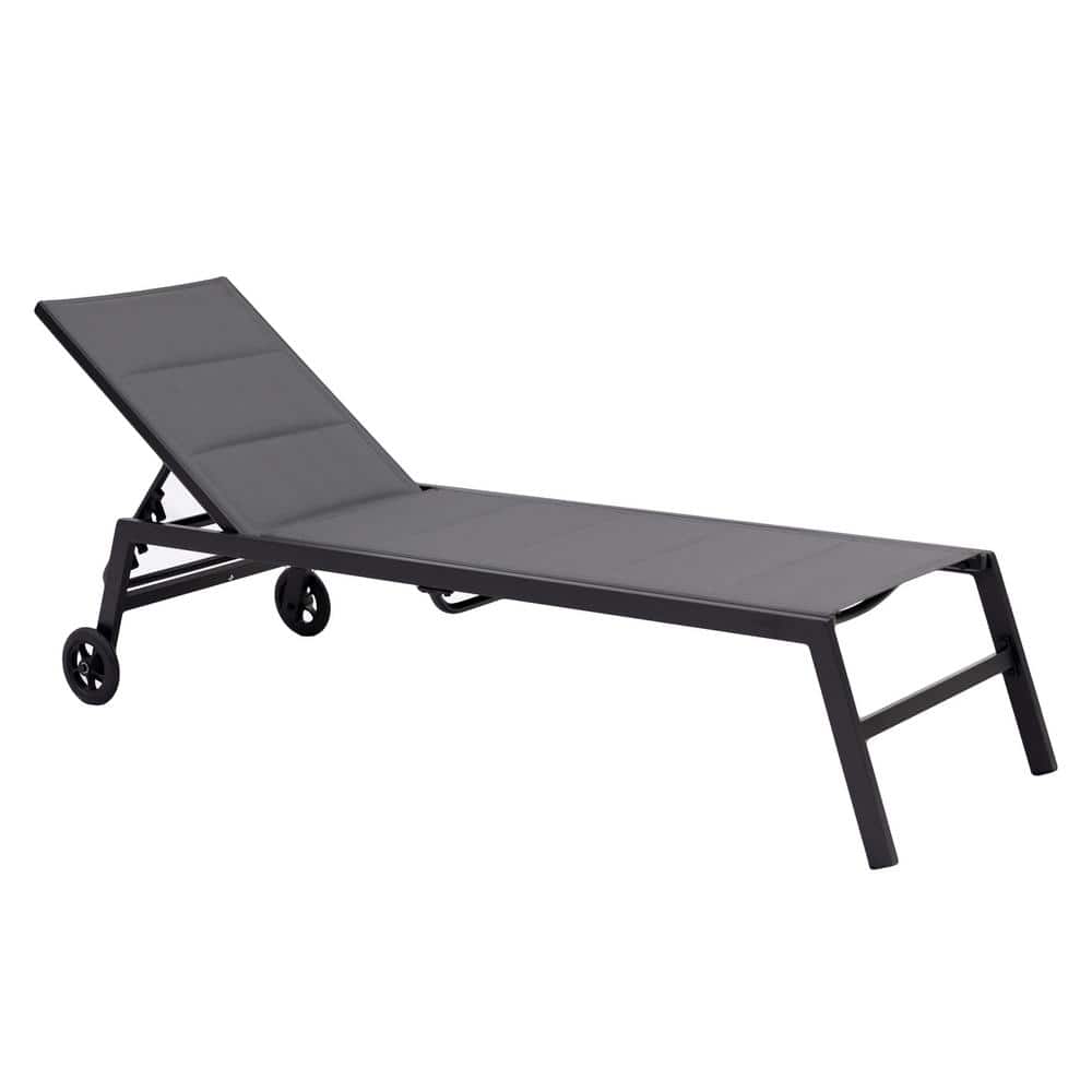 Metallrahmen schwarz Allwetter Korbweide C-Hopetree Outdoor Lounge Chair für Außenterrasse Veranda 