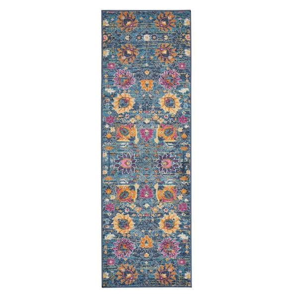 Denim 2 ft. x 6 ft. Runner Polypropylene Area Rug