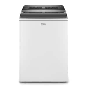 4.7 cu. ft. White Top Load Washing Machine with Built-in Water Faucet and Stain Brush