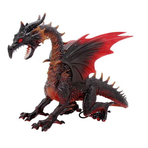 Home Accents Holiday 69 in. Animated Dragon with Fogging and LED Eyes