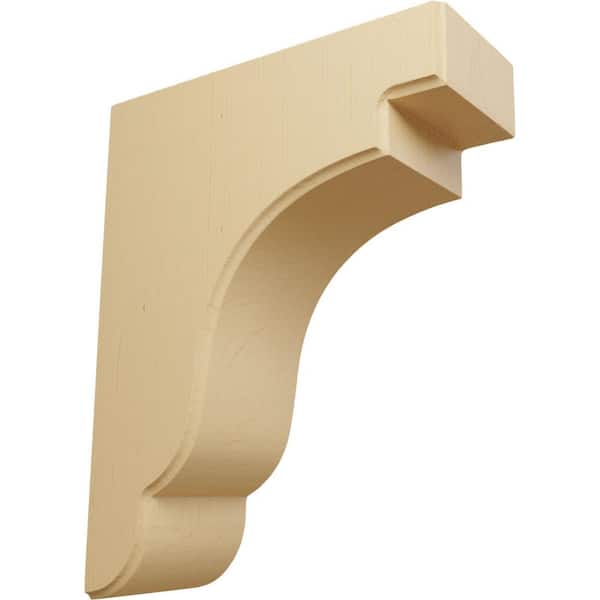 Ekena Millwork 3-1/2 in. x 8-1/2 in. x 11 in. Unfinished Alder Bedford Corbel