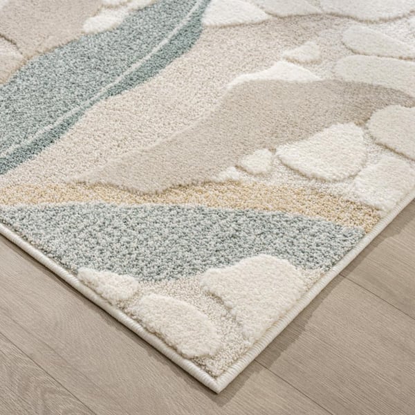 Eternal Jungle Giraffe Beige 8 ft. x 10 ft. Kids Rug