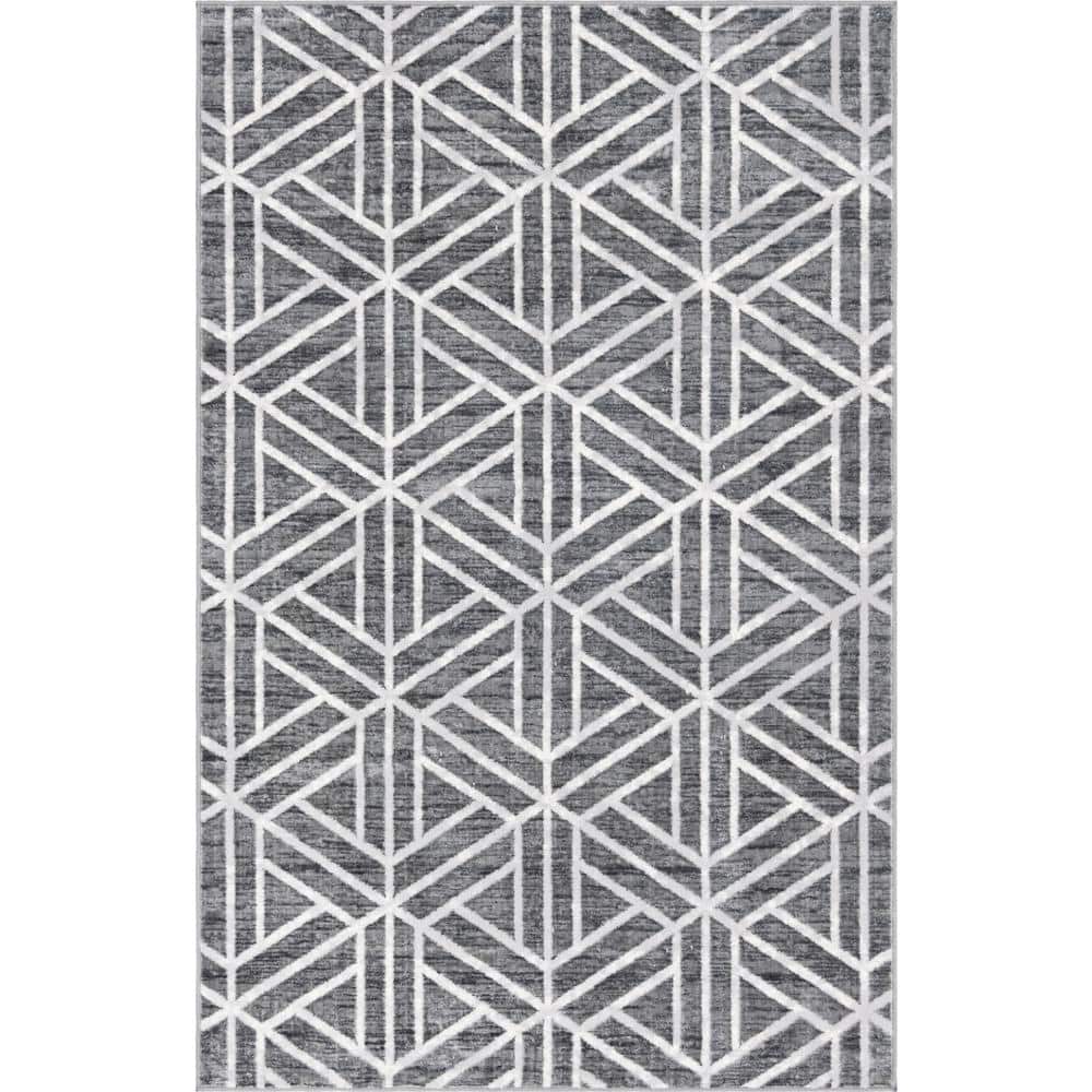 Matrix Trellis Motif Gray 8 ft. x 10 ft. Area Rug price history on PriceWatchPro