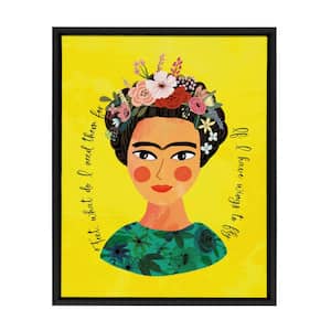 Sylvie "MC 449 Frida" by Mia Charro 24 in. x 18 in. Framed Canvas Wall Art