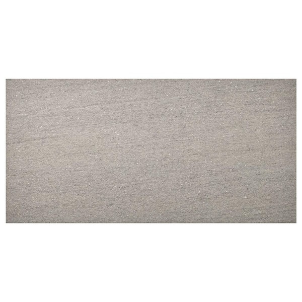 Vitaria Silver Gray 4 in. x 0.35 in. Matte Porcelain Floor and Wall Tile Sample