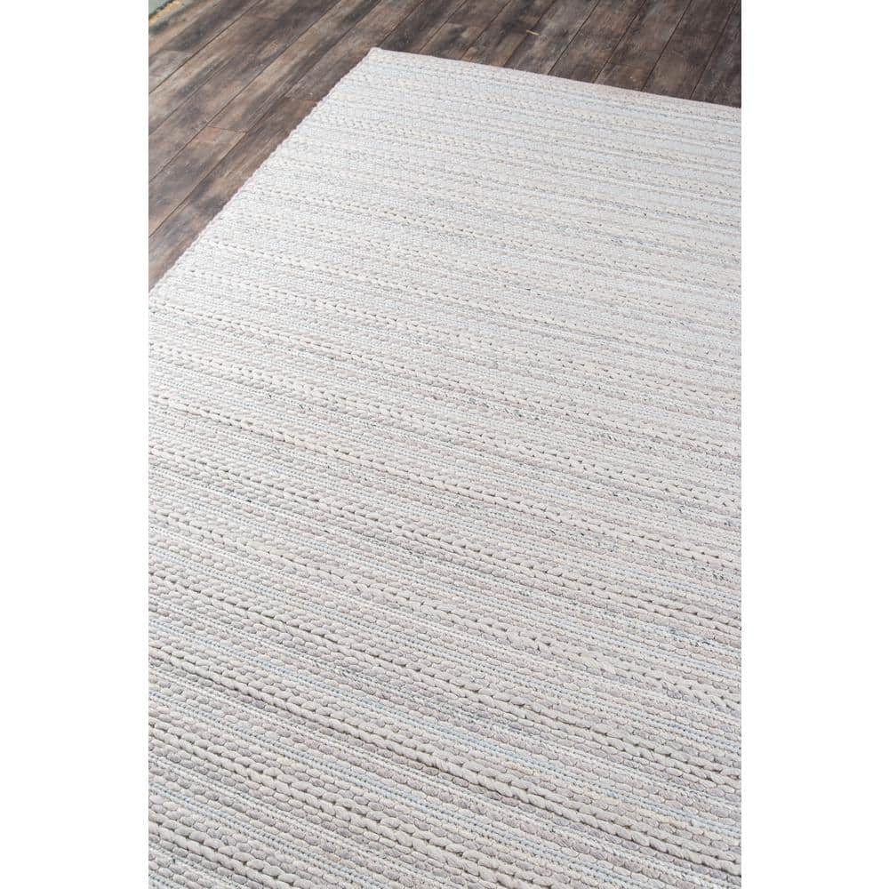 Handmade Andes-Inspired Gray Stripe Wool 3'x5' Area Rug