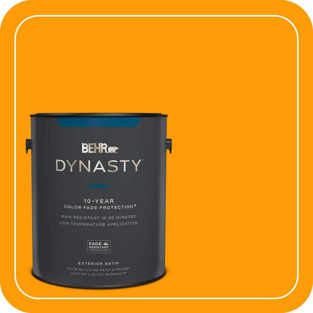 1 gal. #S-G-320 Atomic Tangerine Satin Enamel Exterior Stain-Blocking Paint & Primer price history on PriceWatchPro