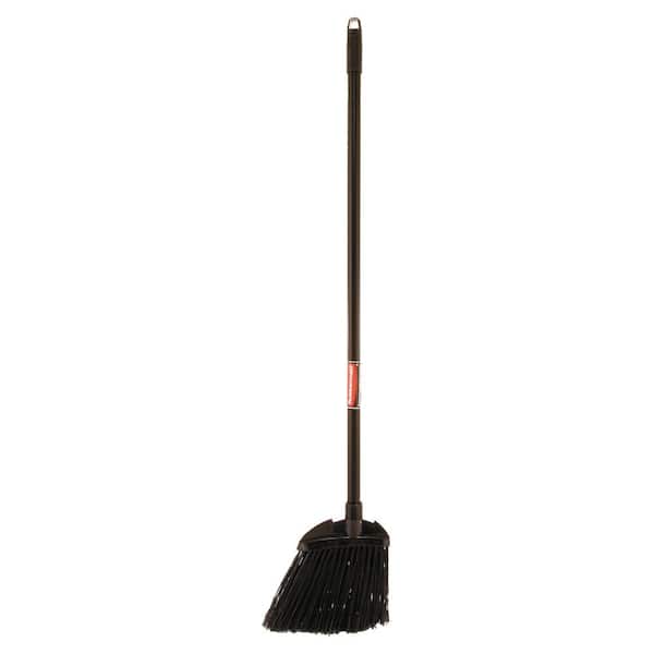 Rubbermaid Commercial Products Lobby Outdoor/Indoor Broom, Black, Heavy  Duty Long Wood Handle for Courtyard/Garage/Office/Kitchen, 37.5 x 7