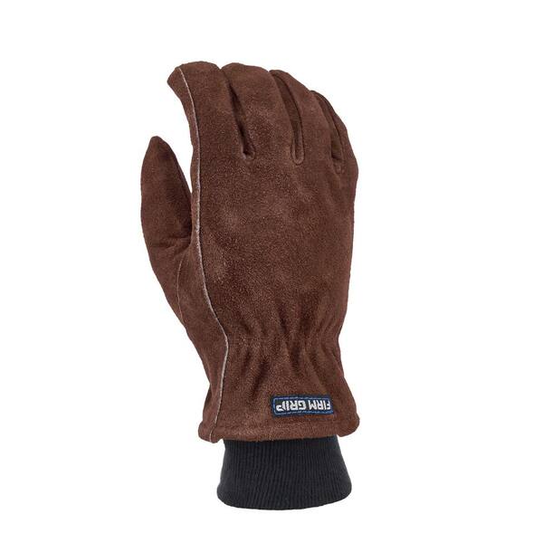 FIRM GRIP Medium Cowhide Leather Work Gloves 63856-06 - The Home Depot