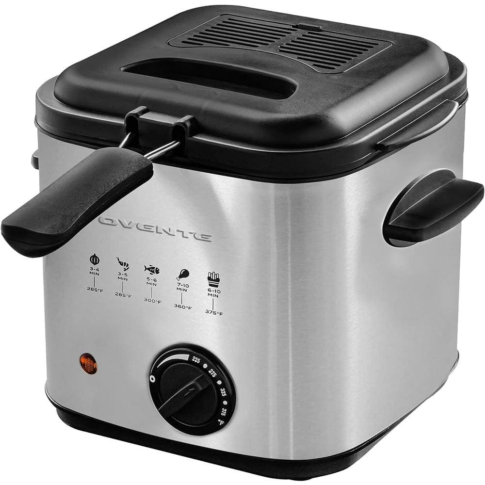  Constant Temperature Electric Fryer, Mini Stainless Steel Fries  Fried Chicken Fryer,1.2L: Home & Kitchen