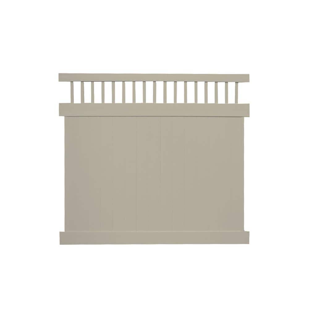 Mason 7 ft. H x 6 ft. W Khaki Vinyl Privacy Fence Panel Kit price history on PriceWatchPro