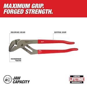 12 in. Dipped Grip Straight Jaw Pliers