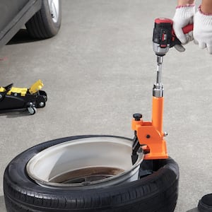 Manual Tire Bead Breaker 38 in. to 42 in. Tires Changer Tool with Rubber Pad Protect Aluminum Alloy Hubs for Trucks Cars
