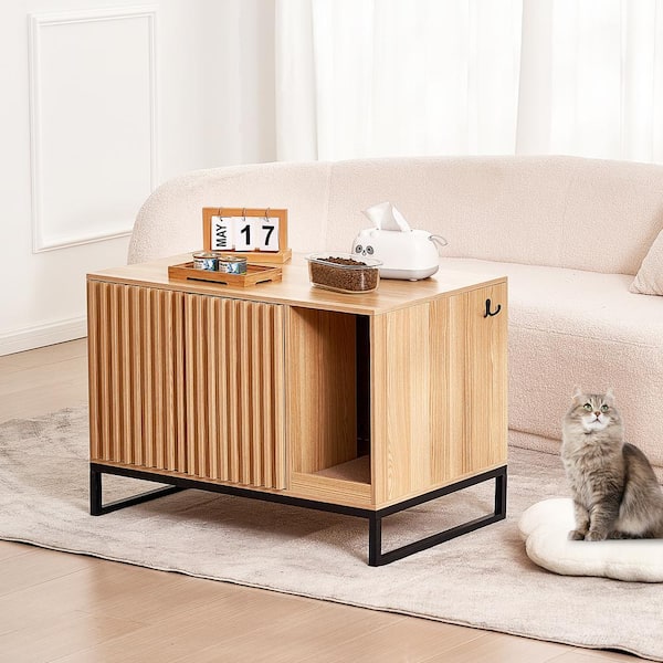 Inexpensive Cat Litter Box Furniture FUFU&GAGA Modern Cat Litter