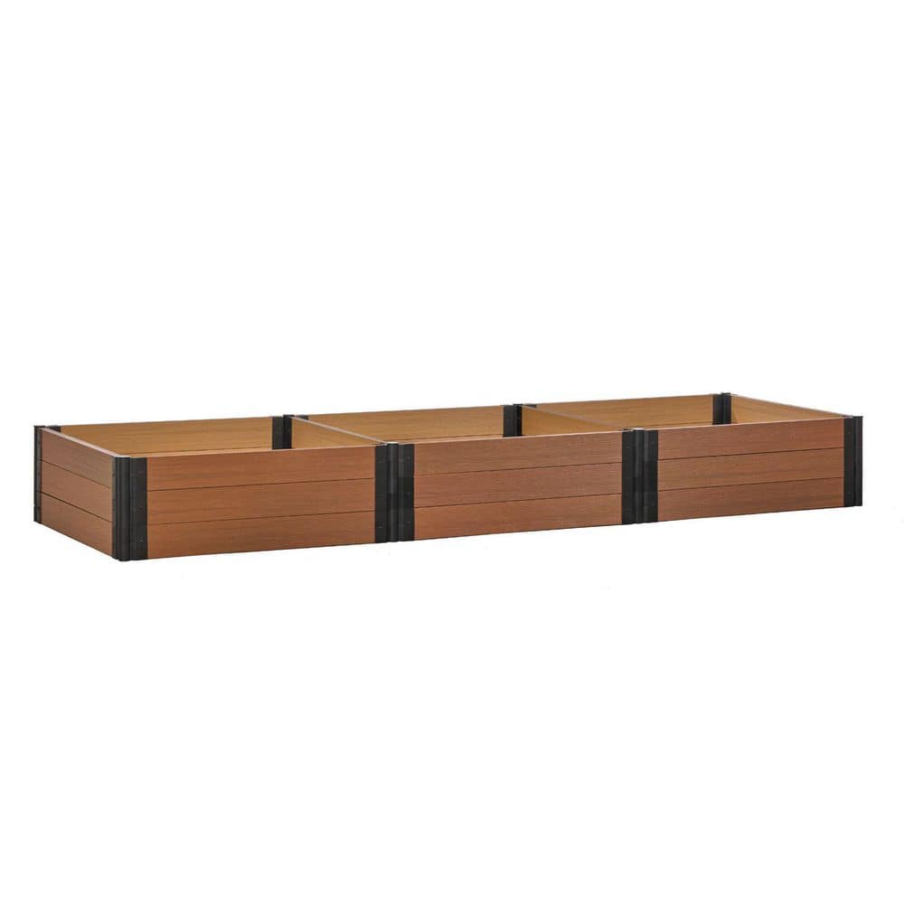 Teak GardenBlox Composite Raised Garden Bed 144 in. L x 48 in. W x 16.5 in. H price history on PriceWatchPro