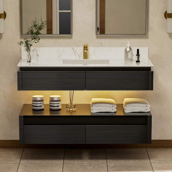 ExBrite MarbleLux 48 in. W x 20.8 in. D x 21.2 in. H Wall Mounted