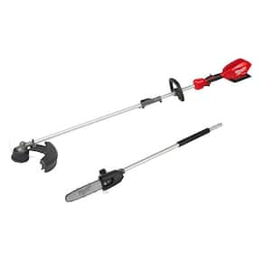 M18 FUEL 18V Lithium-Ion Brushless Cordless QUIK-LOK String Trimmer with 10 in. Pole Saw Attachment (2-Tool)