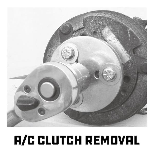 Powerbuilt AC Clutch Holding Tool, Service Car Air Conditioner Clutch,  Adjustable Pin, Non-Slip Grip Handle, Vehicle Repair - 648980