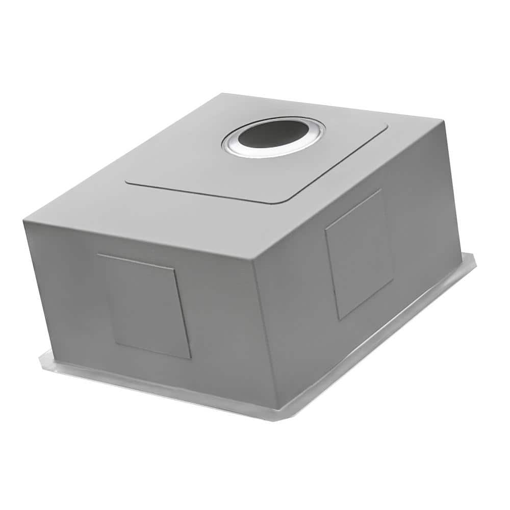 Brushed Stainless Steel Undermount Single Bowl Bar Prep Sink