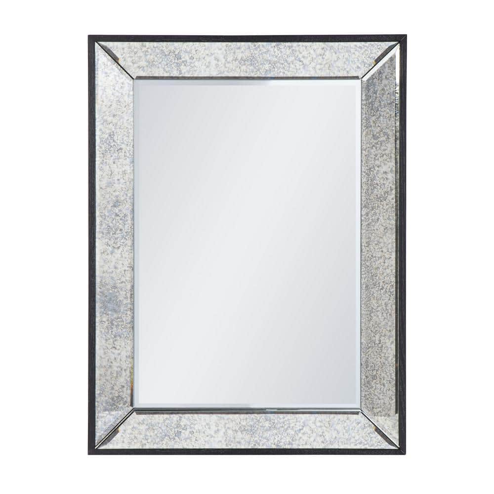 23 in. W x 31 in. H Rectangular Wood Framed Wall Mount Modern Decor Bathroo