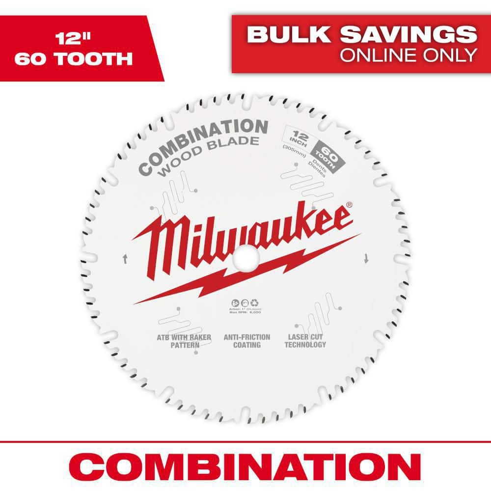 12 in. x 60-Tooth Combination Circular Saw Blade price history on PriceWatchPro
