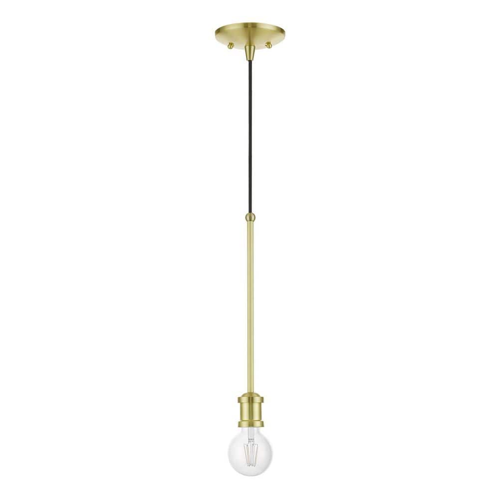 Lansdale Mini 5" Satin Brass Indoor/Outdoor Pendant Light