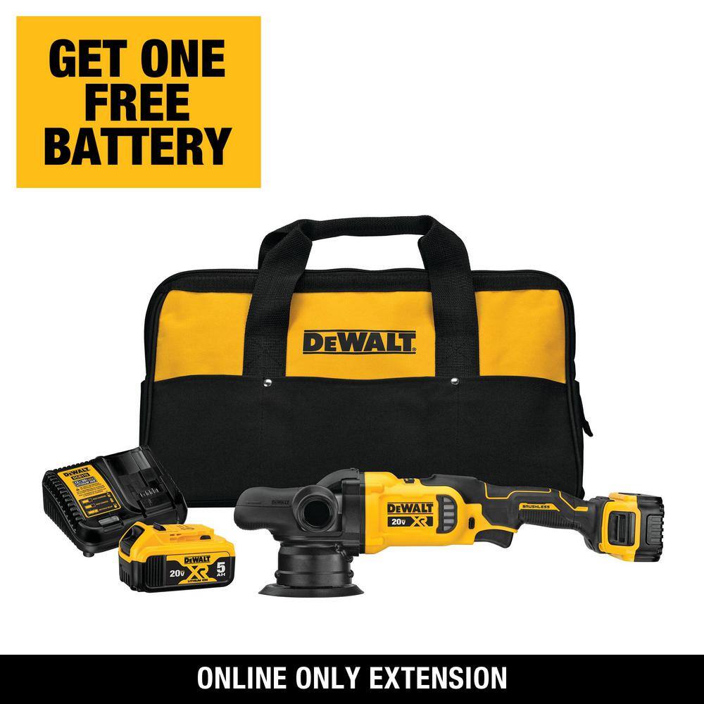 DEWALT 20V MAX XR Cordless Brushless 5 in. Variable Speed Random