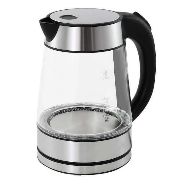 Elite EKT605 Stainless Steel Glass Water Kettle 1. 7l