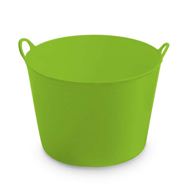 Dark Green My Home Essentials® 15 Litre Small Flexi Tub Garden Home Flexible Colour Rubber Storage Container Bucket Flex Tub