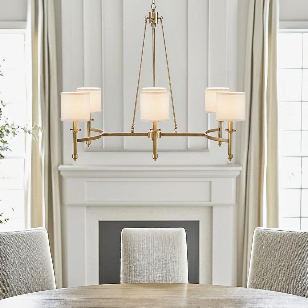 8-Light Antique Gold No Decorative Accents Empire Geometric Chandelier with for Dining Room with No Bulbs Included price history on PriceWatchPro