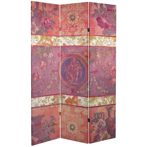 Oriental Furniture 6 ft. Printed 3-Panel Room Divider